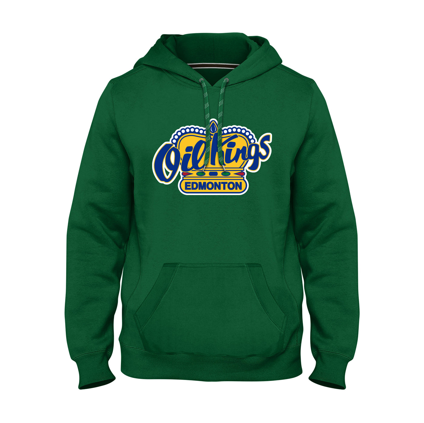 Edmonton Oil Kings Bulletin Green Premium Fleece Hoodie