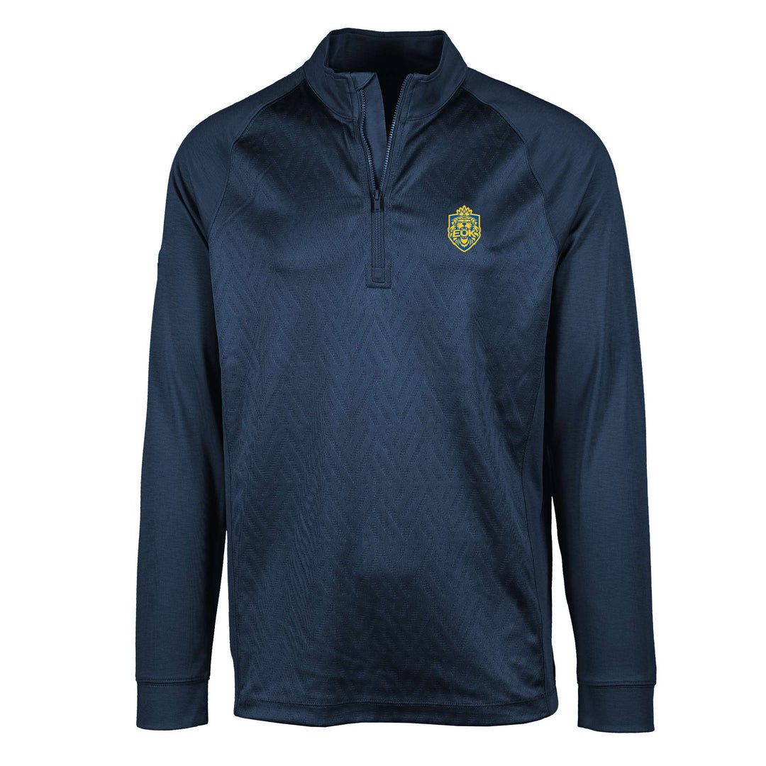 Edmonton Oil Kings Levelwear Radial Navy Half-Zip Sweatshirt