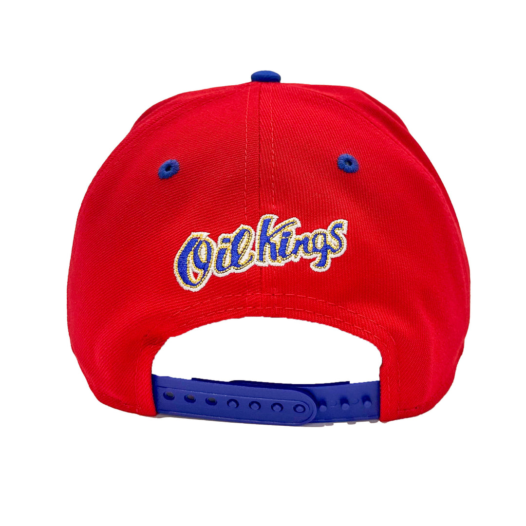 Edmonton Oil Kings New Era Red & Blue 9FIFTY Snapback Hat