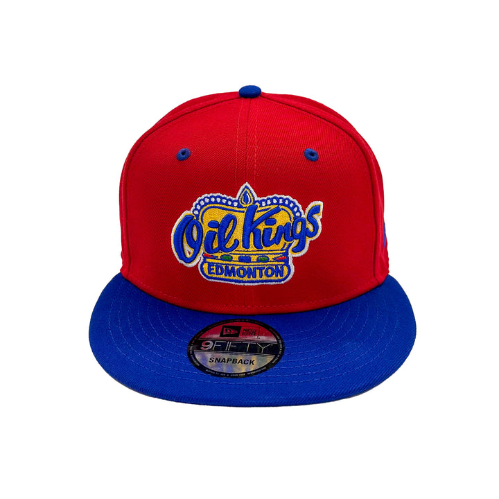 Edmonton Oil Kings New Era Red & Blue 9FIFTY Snapback Hat