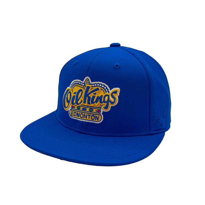 Edmonton Oil Kings Pacific Headwear Blue Flex Hat