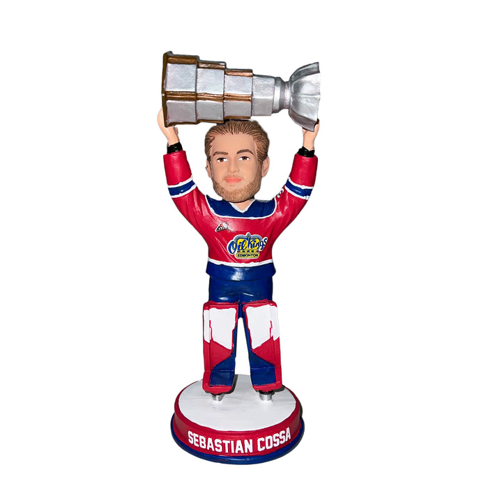 Sebastian Cossa Edmonton Oil Kings Bobblehead Figurine