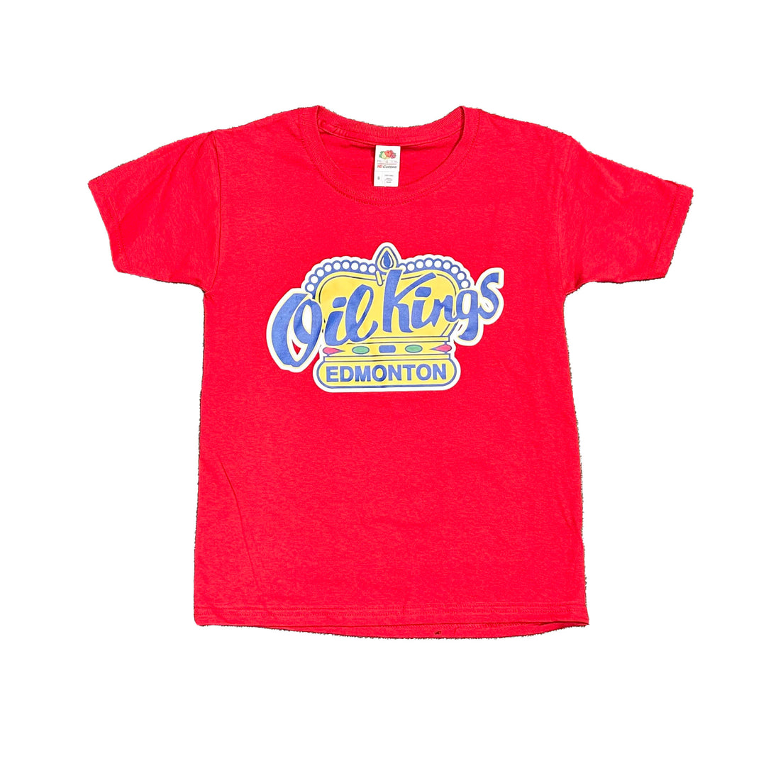 Edmonton Oil Kings Youth Red Logo T-Shirt