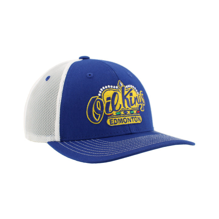 Edmonton Oil Kings Zephyr Blue Dakota Mesh Snapback Hat