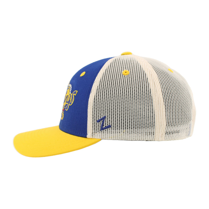 Edmonton Oil Kings Zephyr Blue & Yellow Dakota Mesh Snapback Hat