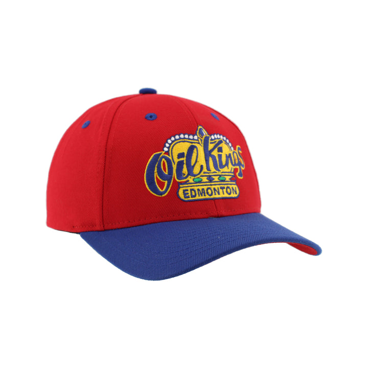 Edmonton Oil Kings Zephyr Red & Blue Competitor Snapback Hat