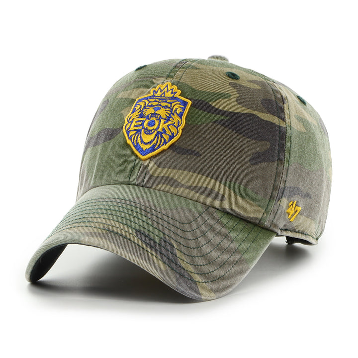 Edmonton Oil Kings '47 Alternate Logo Camo Clean Up Adjustable Hat