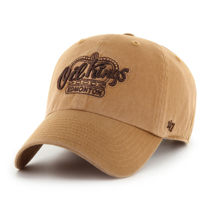 Edmonton Oil Kings '47 Brown Primary Logo Clean Up Adjustable Hat