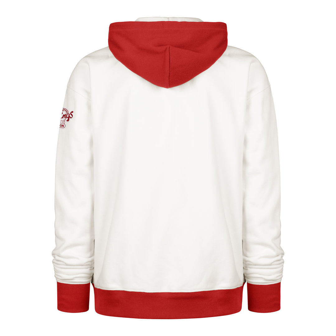Edmonton Oil Kings '47 Cream & Red Golden Age Skipper Original Pullover Hoodie