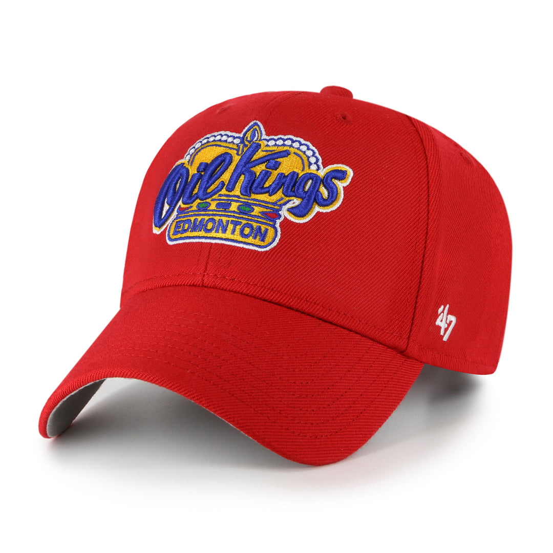Edmonton Oil Kings '47 Red Primary Logo MVP Adjustable Hat
