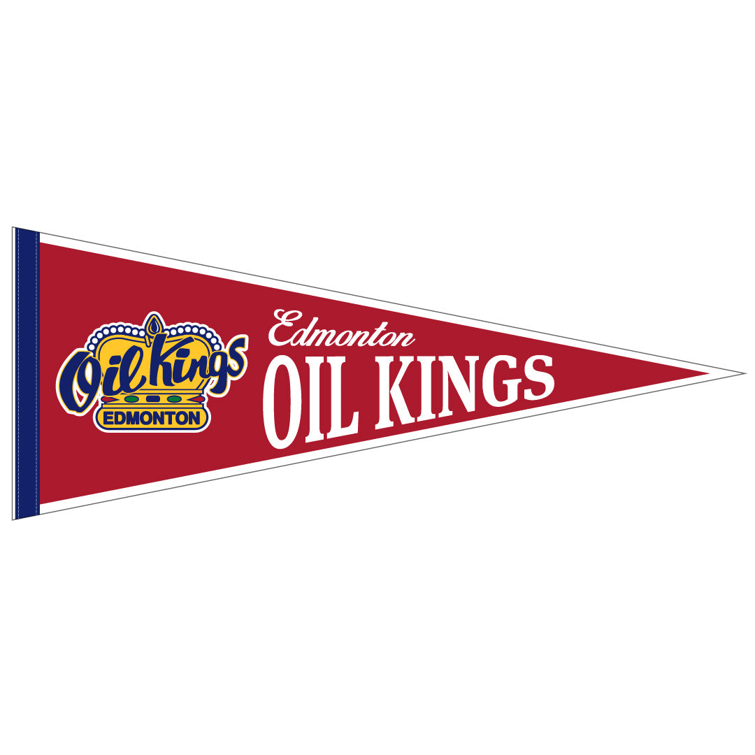 Edmonton Oil Kings Home Logo Felt Pennant
