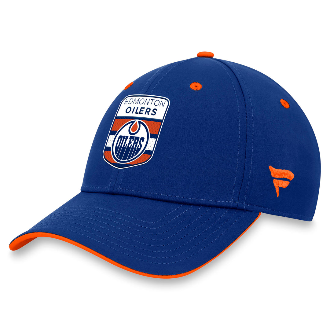 Edmonton Oilers Fanatics Blue 2023 NHL Draft Authentic Pro Flex Hat