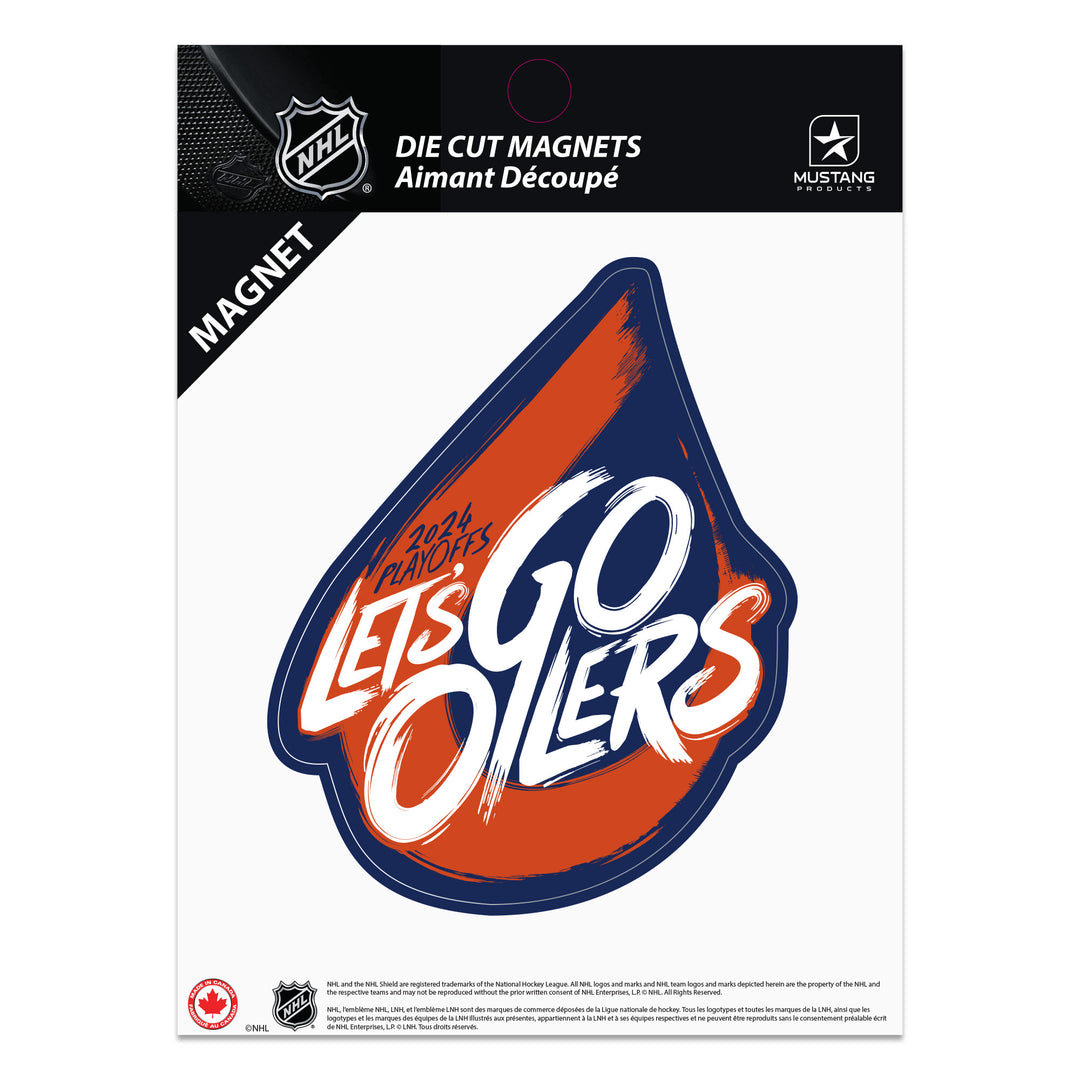 Edmonton Oilers 2024 Stanley Cup Playoffs "Let's Go Oilers" 5" x 7" Magnet