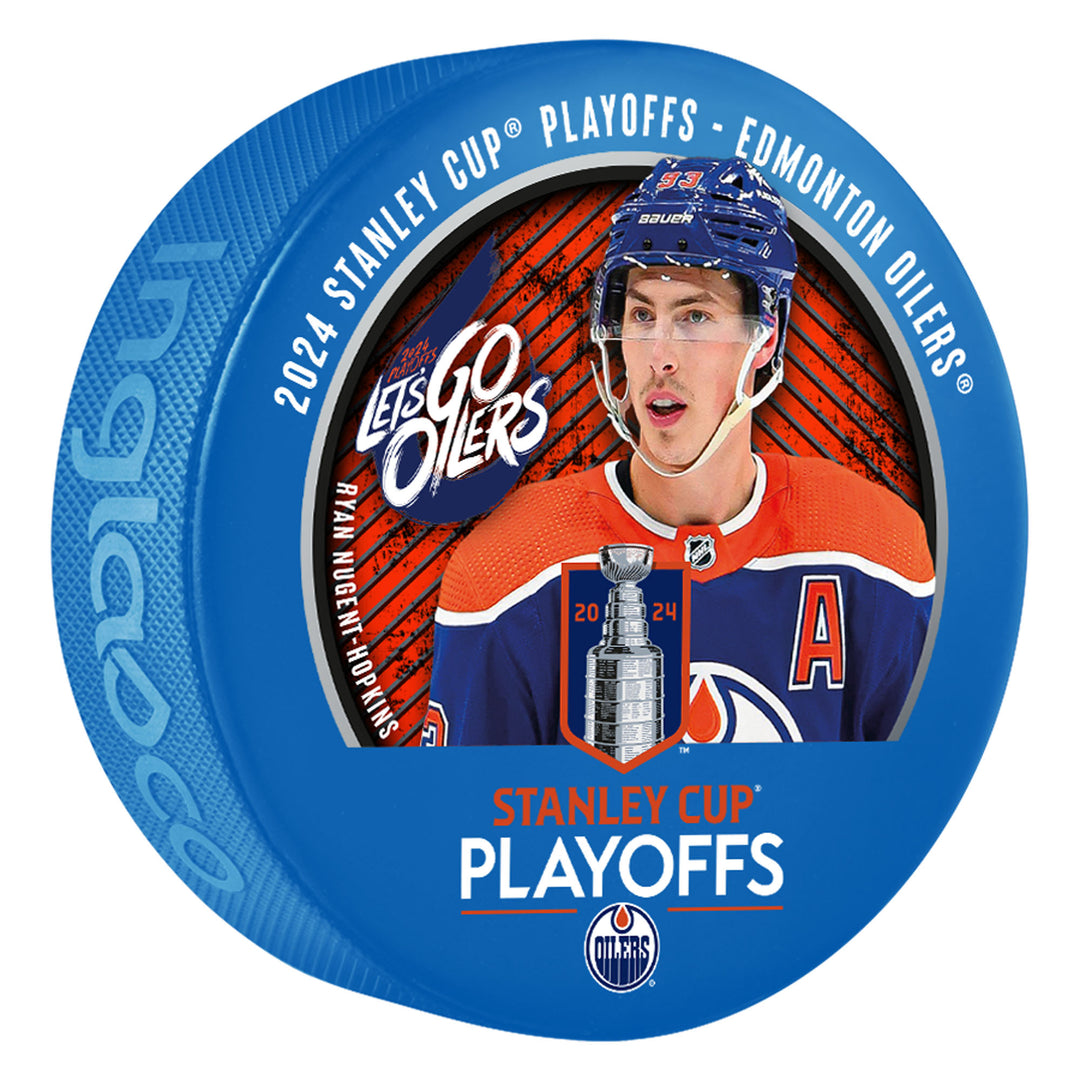 Ryan Nugent-Hopkins Edmonton Oilers 2024 Stanley Cup Playoffs Blue Lock Up Puck