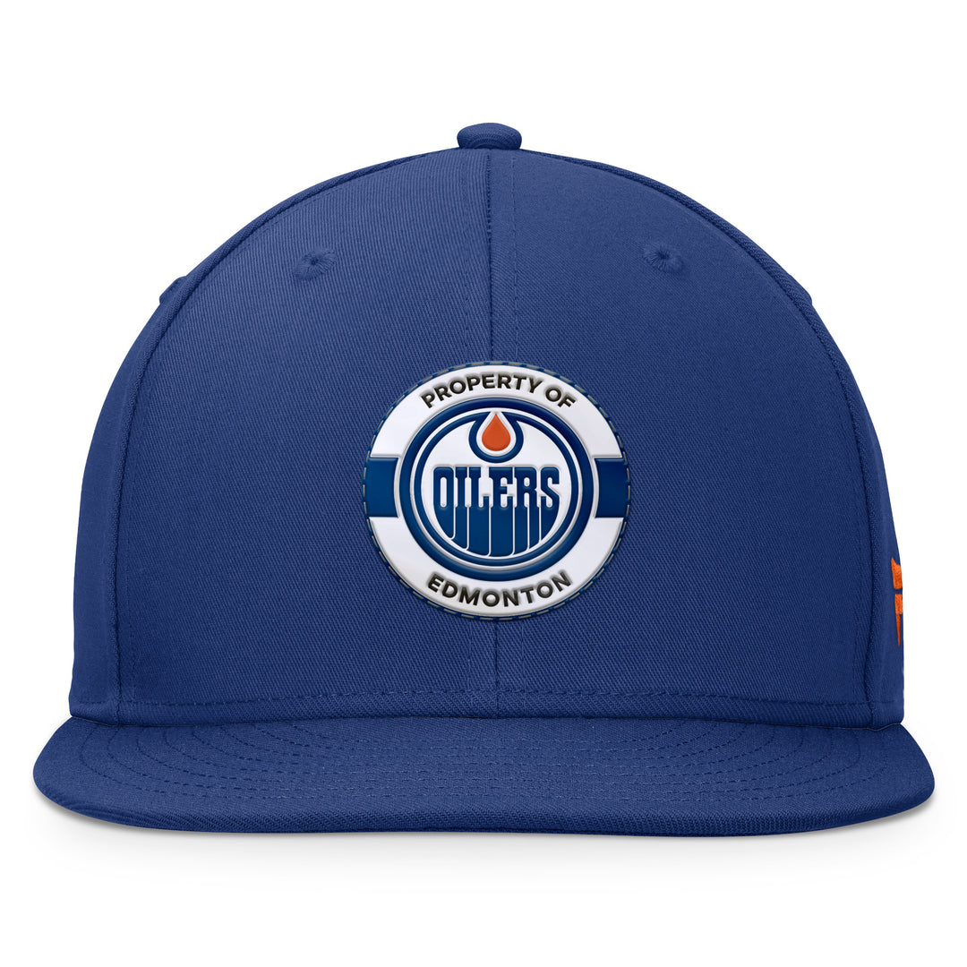 Edmonton Oilers Fanatics Blue 2024 NHL Training Camp Pro Snapback Hat