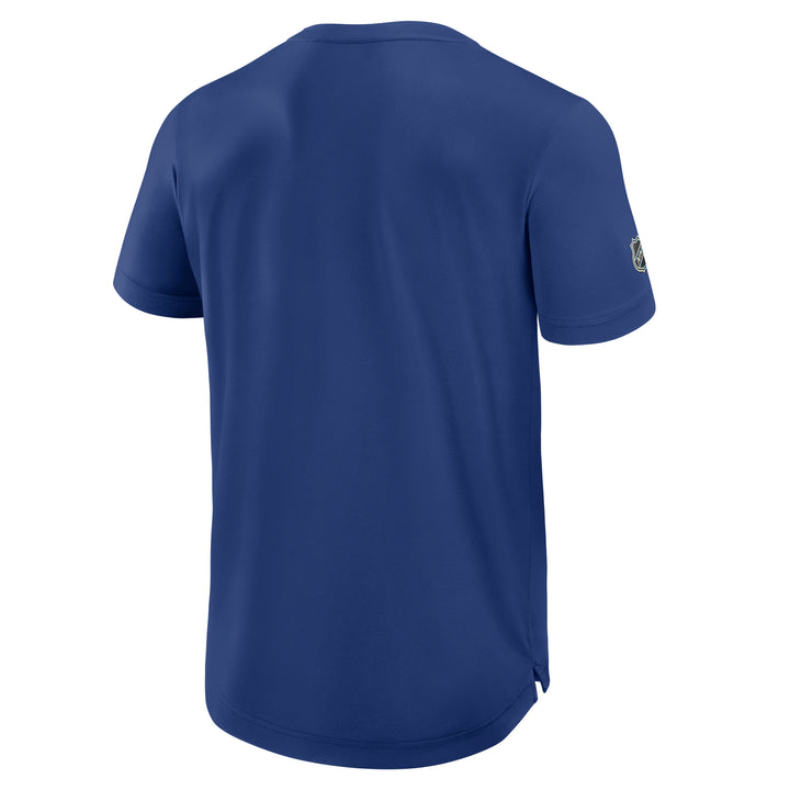 Edmonton Oilers 2025-26 Fanatics Authentic Pro Blue Rink Tech T-Shirt