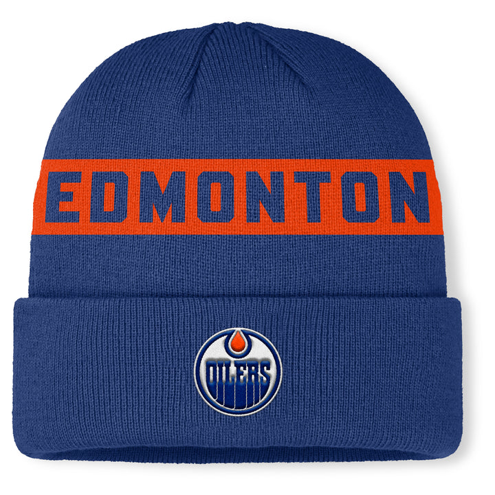 Edmonton Oilers 2025-26 Fanatics Blue Authentic Pro Rink 12 Cuffed Toque