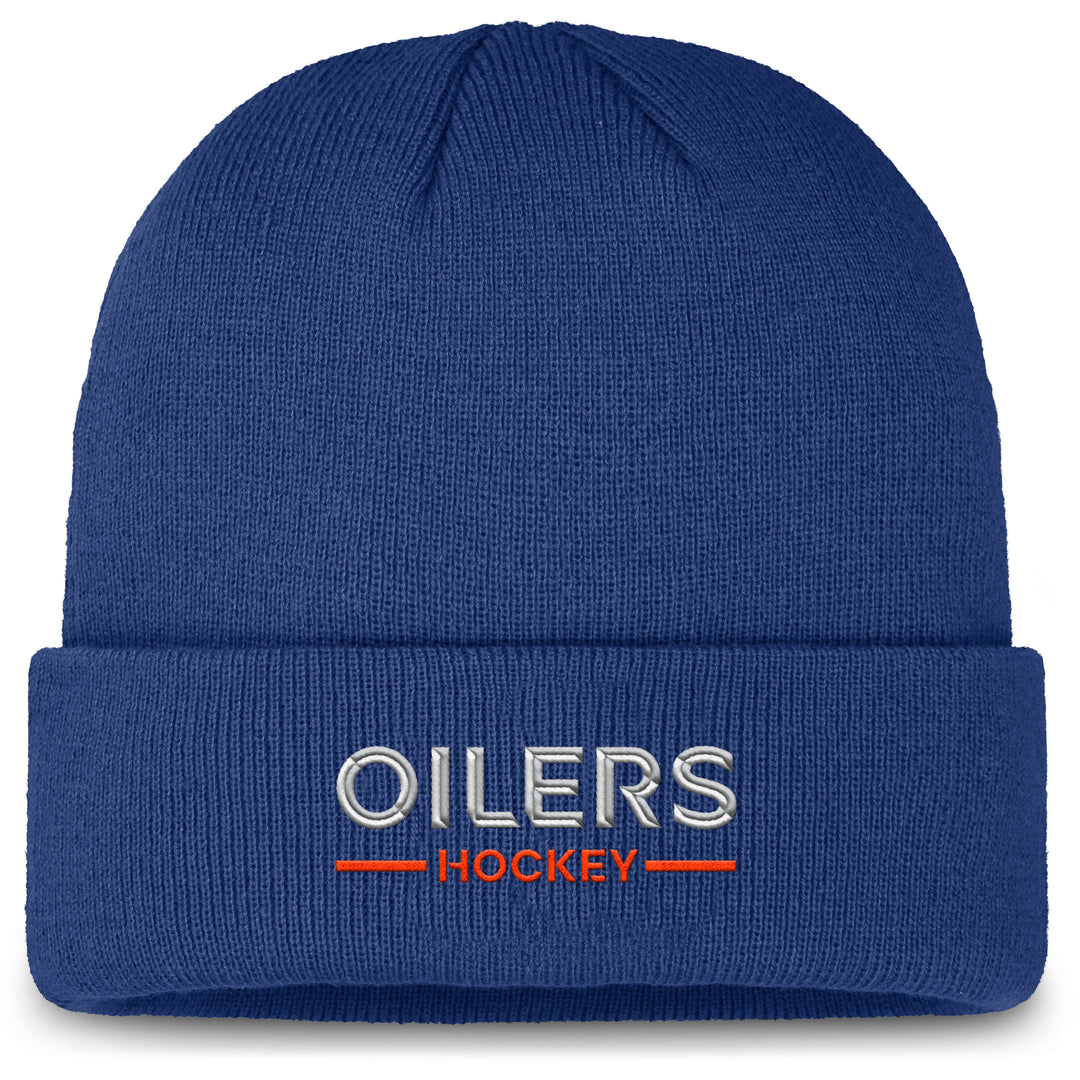 Edmonton Oilers 2025-26 Fanatics Blue Authentic Pro Rink 4 Cuffed Toque