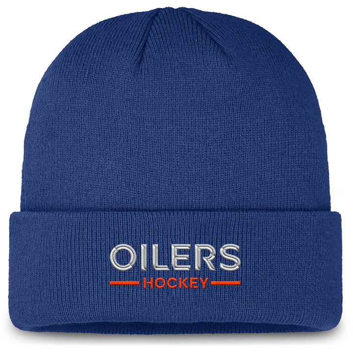 Edmonton Oilers 2025-26 Fanatics Blue Authentic Pro Rink 4 Cuffed Toque