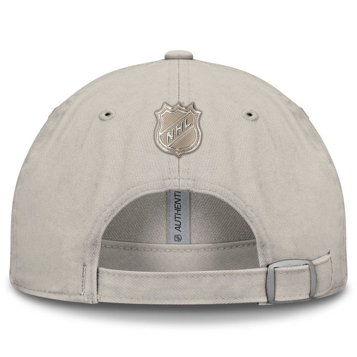 Edmonton Oilers 2025-26 Fanatics Cream Authentic Pro Road Adjustable Hat