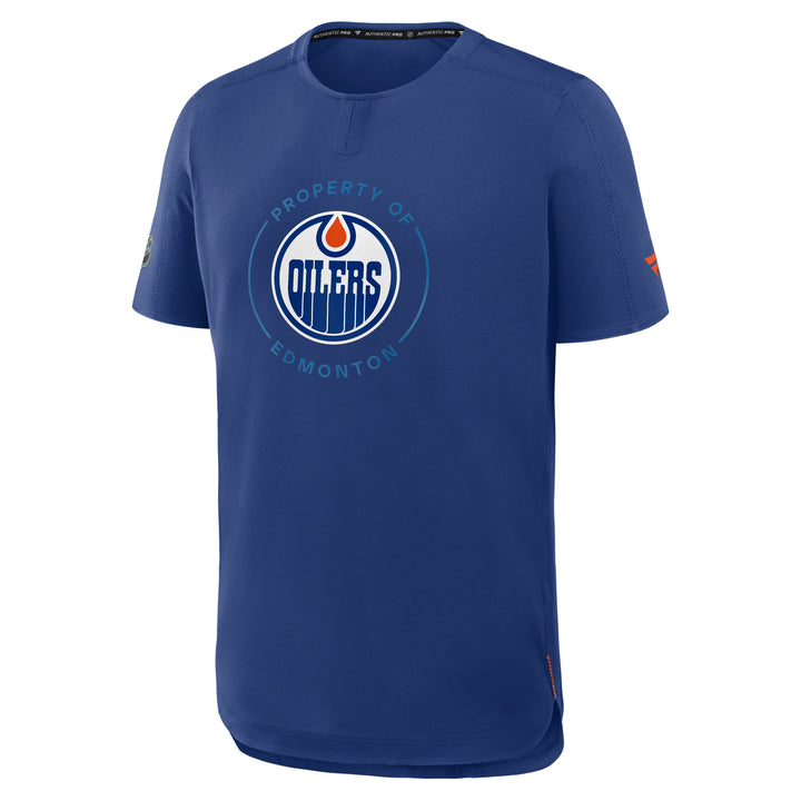 Edmonton Oilers 2026-27 Fanatics Authentic Pro Blue Performance T-Shirt