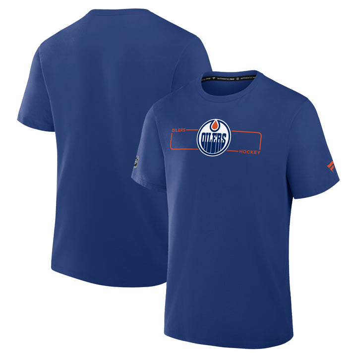 Edmonton Oilers 2026-27 Fanatics Authentic Pro Blue Primary Cotton T-Shirt