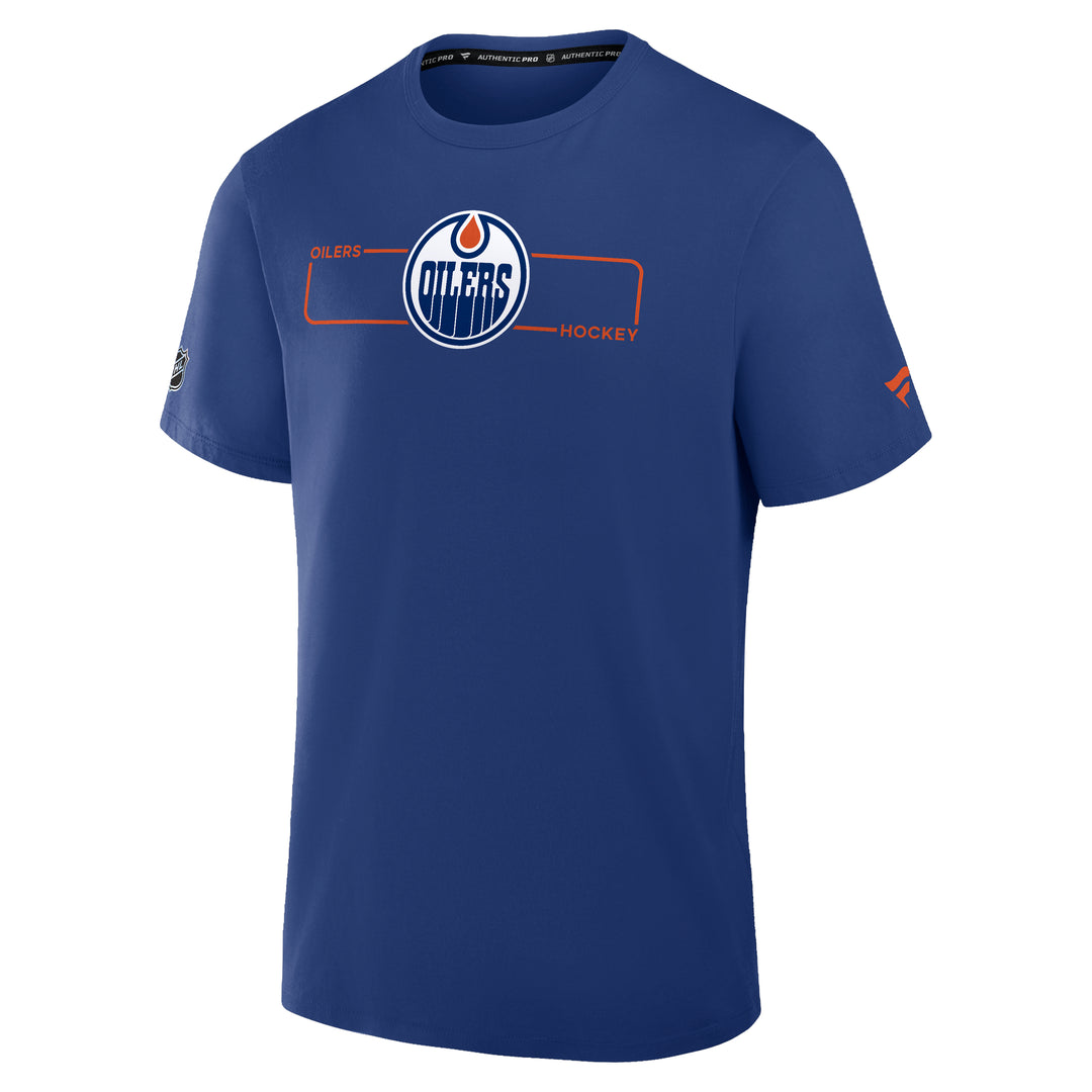 Edmonton Oilers 2026-27 Fanatics Authentic Pro Blue Primary Cotton T-Shirt