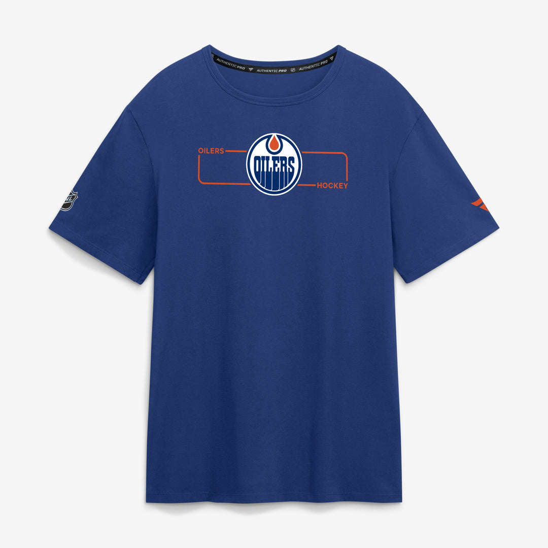 Edmonton Oilers 2026-27 Fanatics Authentic Pro Blue Primary Cotton T-Shirt