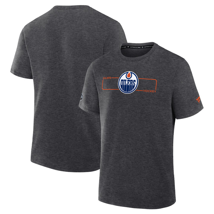 Edmonton Oilers 2026-27 Fanatics Authentic Pro Grey Primary Cotton T-Shirt