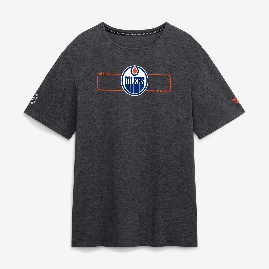 Edmonton Oilers 2026-27 Fanatics Authentic Pro Grey Primary Cotton T-Shirt
