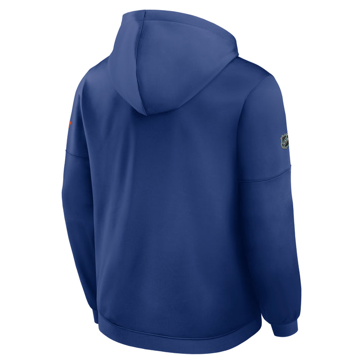 Edmonton Oilers 2026-27 Fanatics Authentic Pro Pullover Blue Rink Side Hoodie
