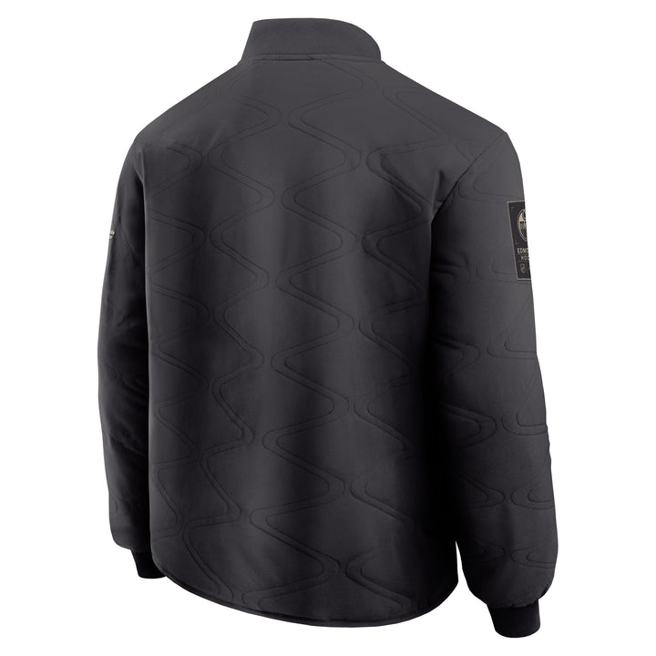 Edmonton Oilers 2026-27 Fanatics Authentic Pro Road Grey Full-Zip Bomber Jacket
