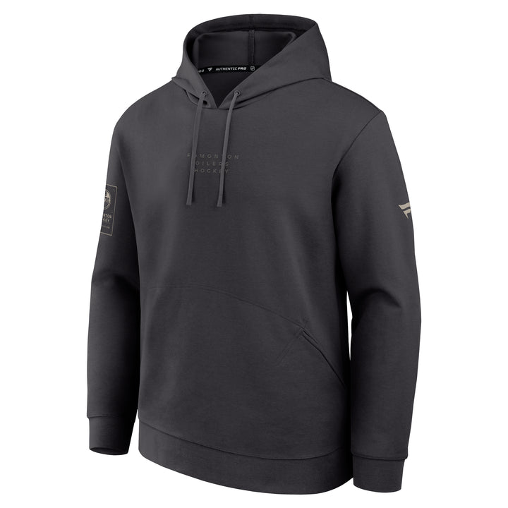Edmonton Oilers 2026-27 Fanatics Authentic Pro Road Grey Pullover Hoodie