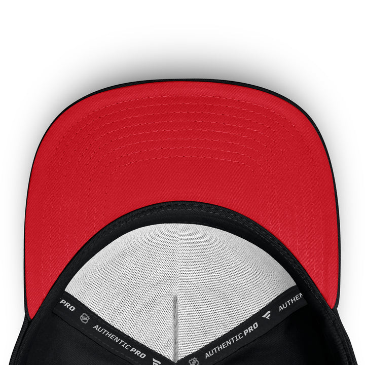 Edmonton Oilers 2026-27 Fanatics Black Authentic Pro Canadian Armed Forces Appreciation Night Snapback Hat