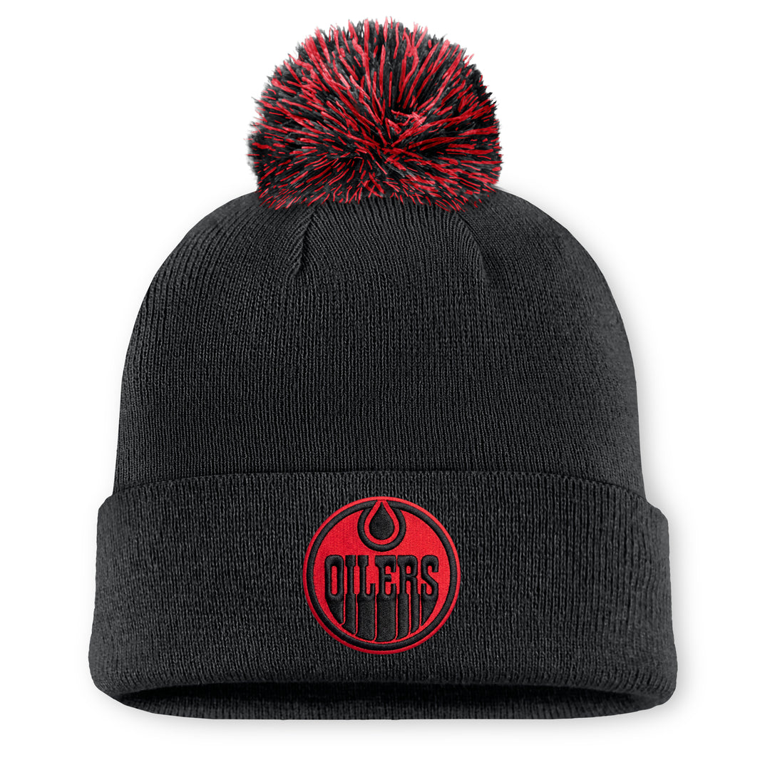 Edmonton Oilers 2026-27 Fanatics Black Authentic Pro Canadian Armed Forces Appreciation Night Toque