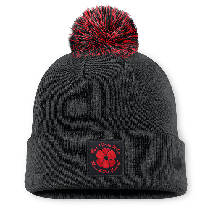 Edmonton Oilers 2026-27 Fanatics Black Authentic Pro Canadian Armed Forces Appreciation Night Toque