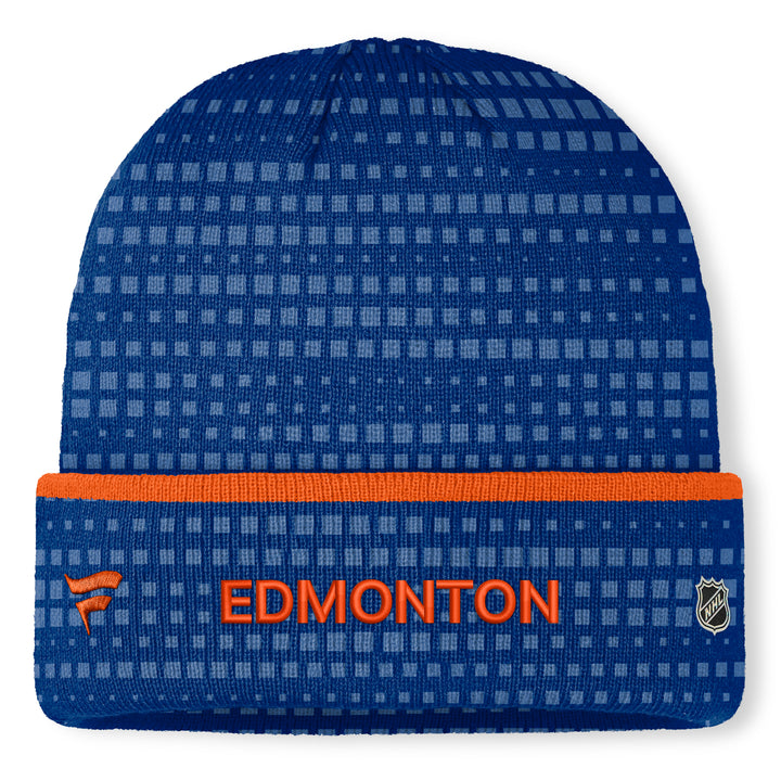 Edmonton Oilers 2026-27 Fanatics Blue Authentic Pro Rink Cuffed Toque/Beanie
