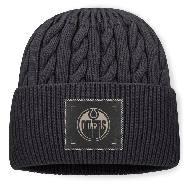 Edmonton Oilers Fanatics Grey 2026-27 Authentic Pro Road Cuffed Toque/Beanie