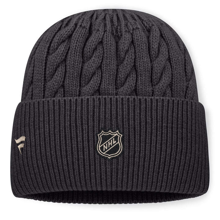 Edmonton Oilers Fanatics Grey 2026-27 Authentic Pro Road Cuffed Toque/Beanie