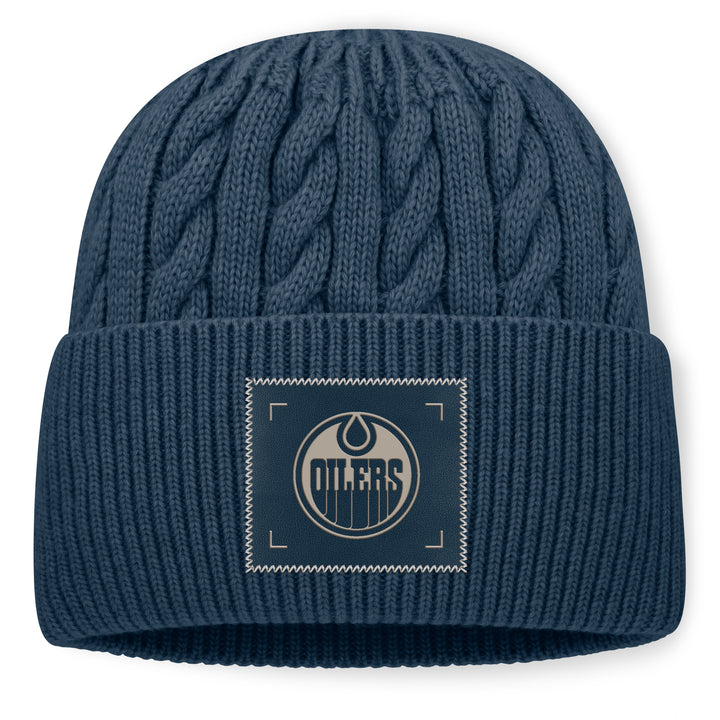 Edmonton Oilers Fanatics Navy 2026-27 Authentic Pro Road Cuffed Toque/Beanie