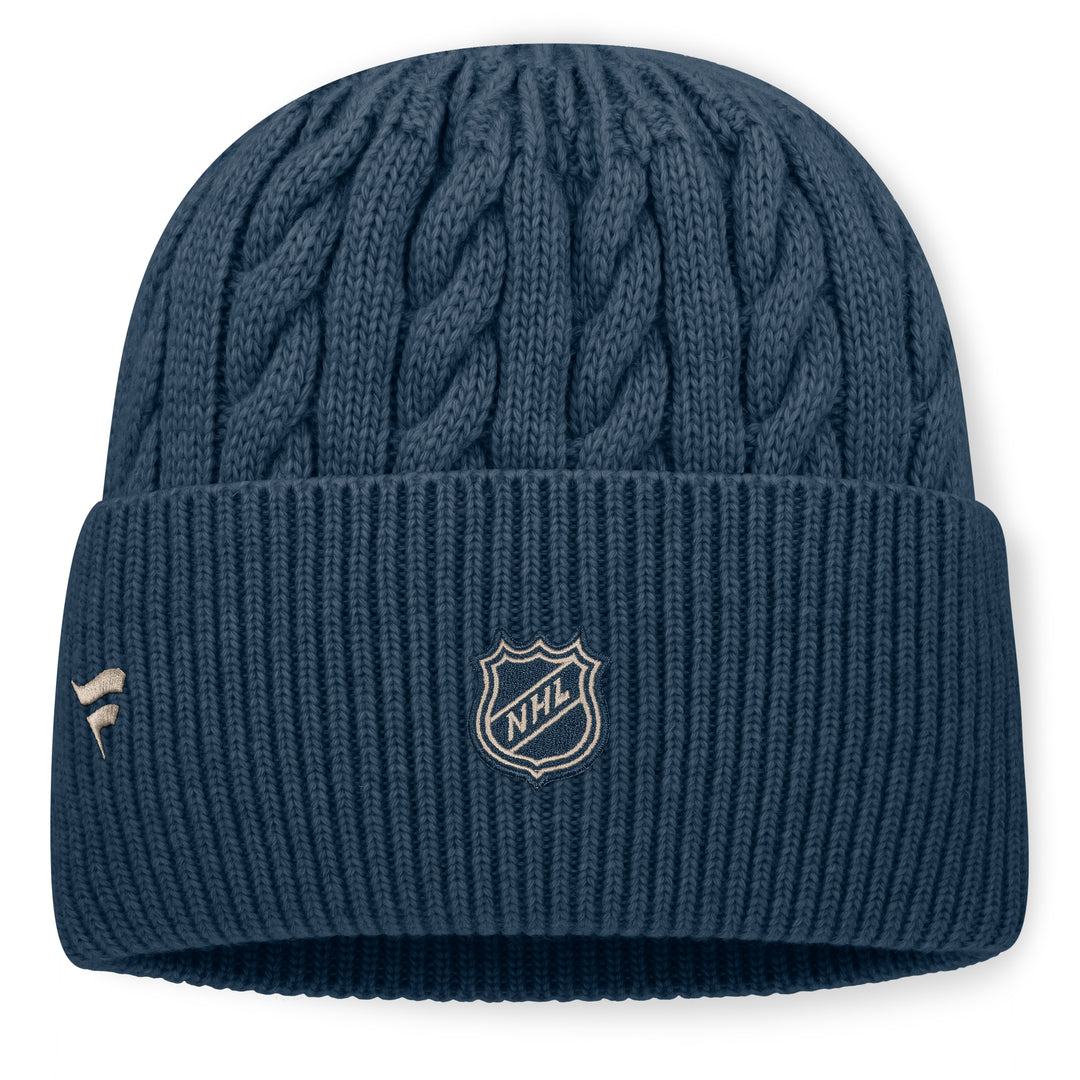 Edmonton Oilers Fanatics Navy 2026-27 Authentic Pro Road Cuffed Toque/Beanie