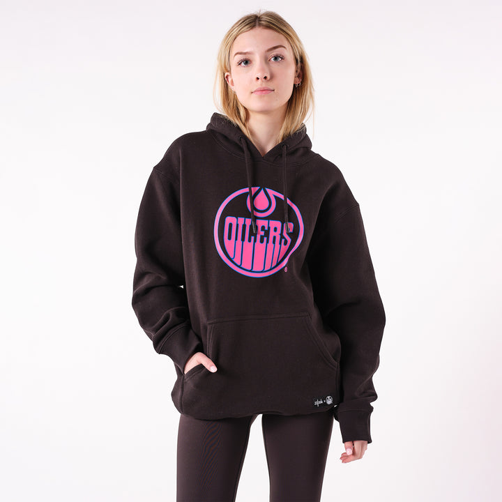 Edmonton Oilers 22Fresh Neon Black Hoodie