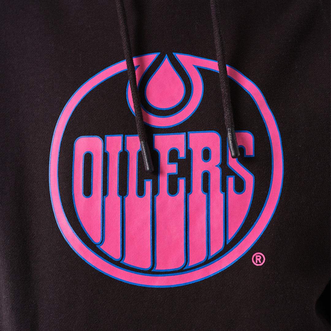 Edmonton Oilers 22Fresh Neon Black Hoodie