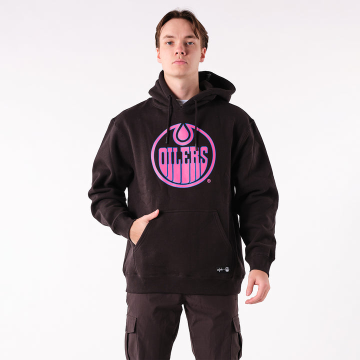 Edmonton Oilers 22Fresh Neon Black Hoodie