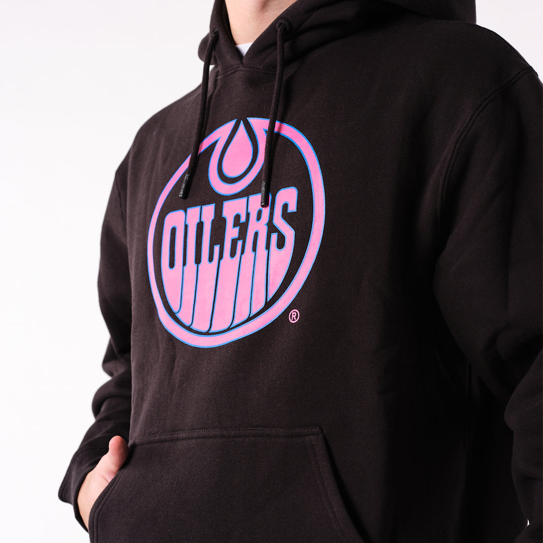 Edmonton Oilers 22Fresh Neon Black Hoodie