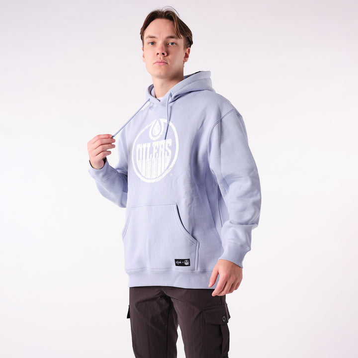 Edmonton Oilers 22Fresh Scribble Sky Blue Hoodie