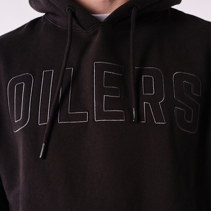 Edmonton Oilers 22Fresh Varsity Script Black Hoodie