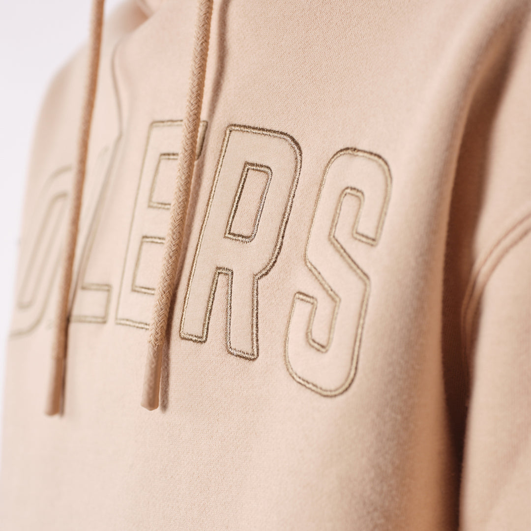 Edmonton Oilers 22Fresh Varsity Script Cream Hoodie