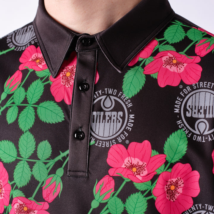 Edmonton Oilers 22Fresh Wild Rose Polo