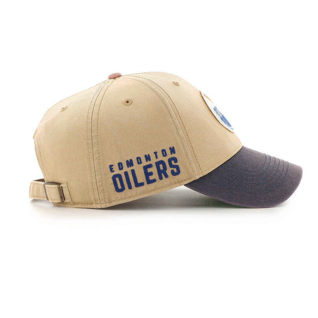 Edmonton Oilers '47 Dusted Sedgwick Khaki MVP Snapback Hat